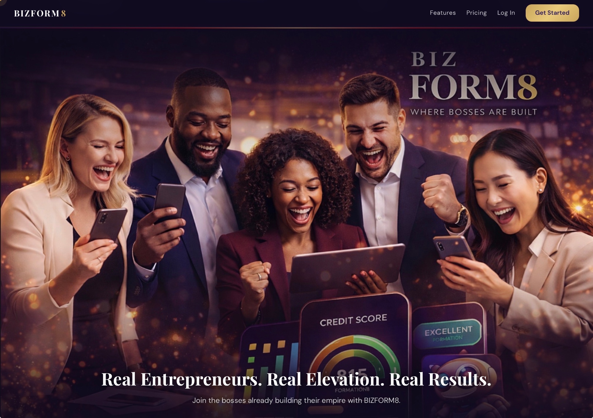 BIZFORM8 platform screenshot